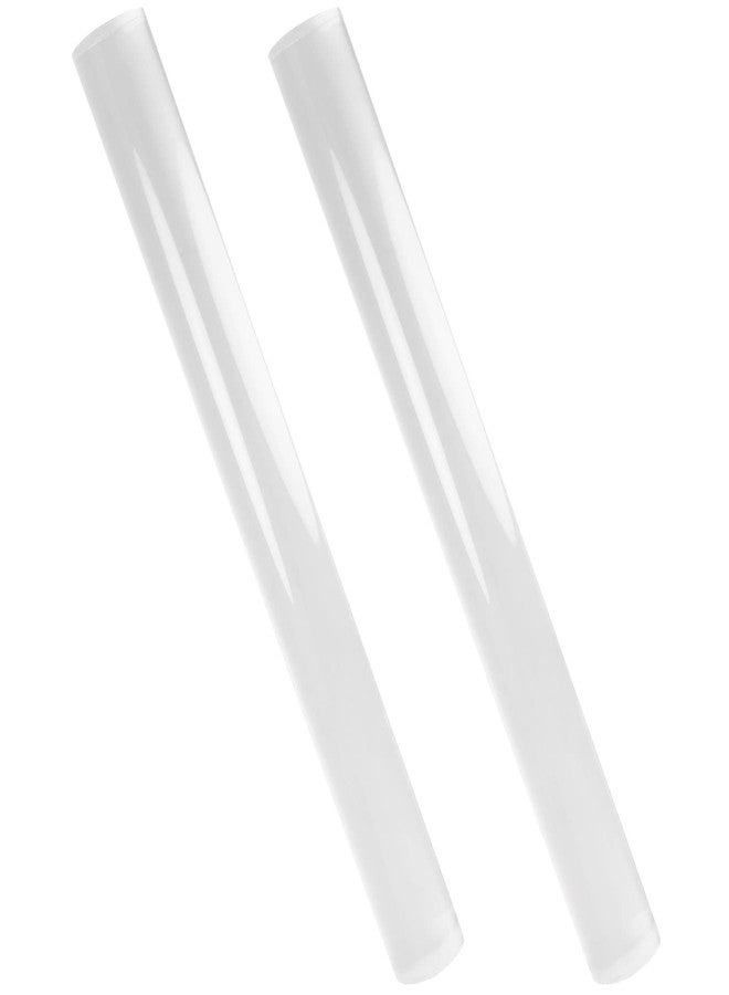 MEETOOT ميتووت 2 قطع من دبابيس العجين الشفافة 165x13 مم قضيب مجوف شفاف للطين، السيراميك، النحت، الطين الشفاف المنحوت، أسطوانة أكريليك - Image 3