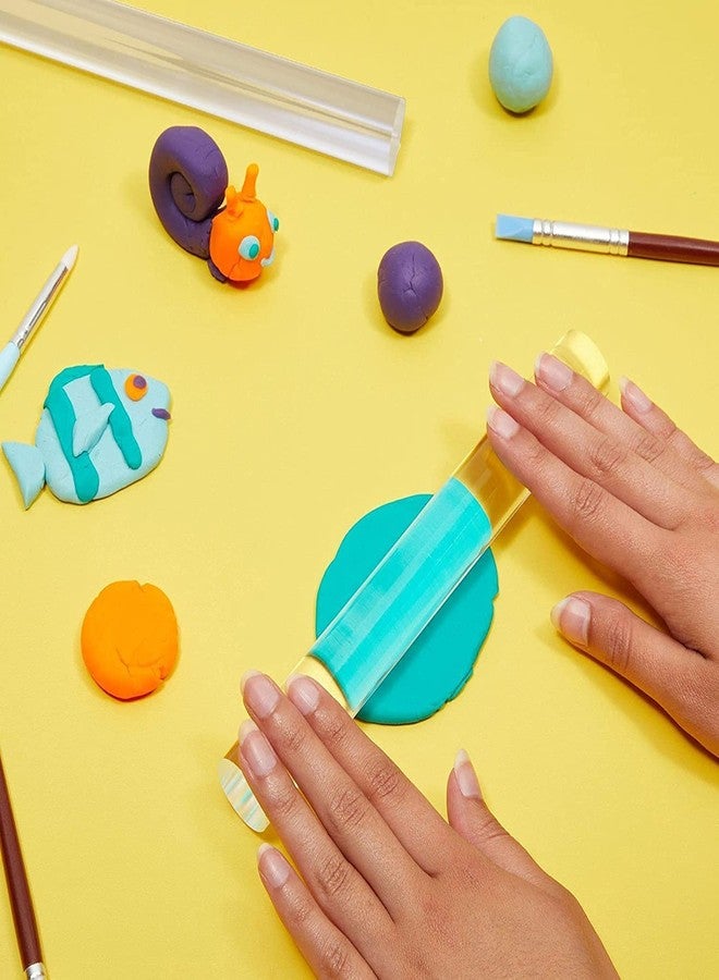 MEETOOT ميتووت 2 قطع من دبابيس العجين الشفافة 165x13 مم قضيب مجوف شفاف للطين، السيراميك، النحت، الطين الشفاف المنحوت، أسطوانة أكريليك - Image 4