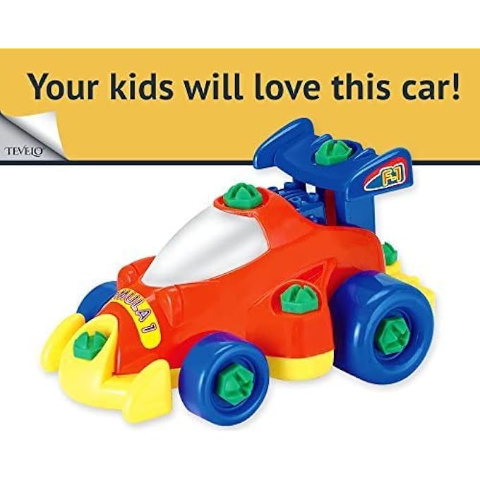 TAKE A PART CAR ASSEMBLE TOY WITH ELECTRIC DRILL & TOOLS. STEM EDUCATION RACING CAR FOR KIDS EDUCATIONAL TOYS - Image 3