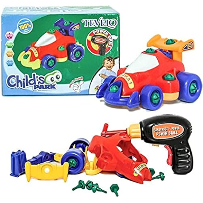 TAKE A PART CAR ASSEMBLE TOY WITH ELECTRIC DRILL & TOOLS. STEM EDUCATION RACING CAR FOR KIDS EDUCATIONAL TOYS - Image 2