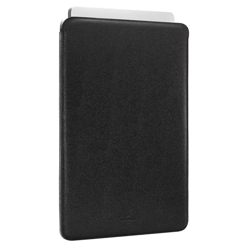 Comfyable Laptop Sleeve 13 Inch Precisely Compatible with MacBook Air M4 2025-2018 & MacBook Pro M2 2022 M1 2020-2016, Faux Leather Cover Case, Black - Image 2