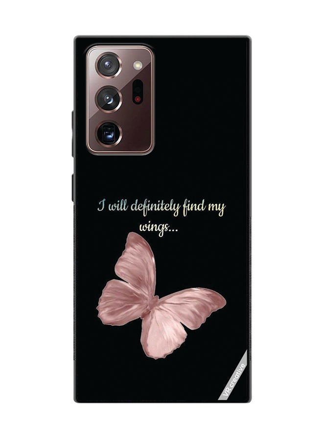 VR CREATIVE Protective Case Cover For Samsung Galaxy Note20 Ultra 5G I Will Definitely Fimd My Wings Design Multicolour