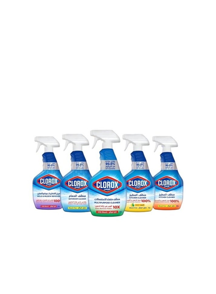 Clorox Multi-Purpose Cleaner Spray with Bleach,10X Stronger in Stain Removal Power, 750ml - Image 2