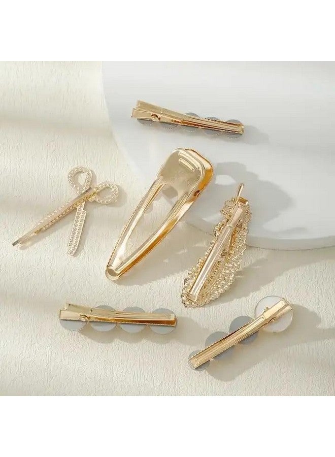 SUN Ring SUNRING Korean Fashion Style Pearl Rhinestone Metal Hair Clips Hair Pin Stylish Hair Accessories Jewellery For Women's And Girls - Image 5