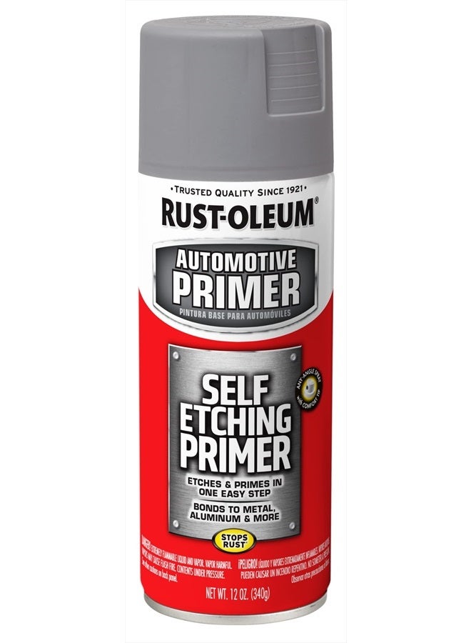 RUST-OLEUM 249322 Automotive Self Etching Primer Spray Paint, 12 oz, Dark Green - Image 1