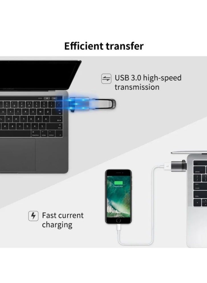 محول USB 3.0 من النوع C OTG لجهاز ماك بوك برو، شاومي، هواوي، سامسونغ؛ محول USB مصغر من النوع C مع كابل تحويل OTG - Image 5
