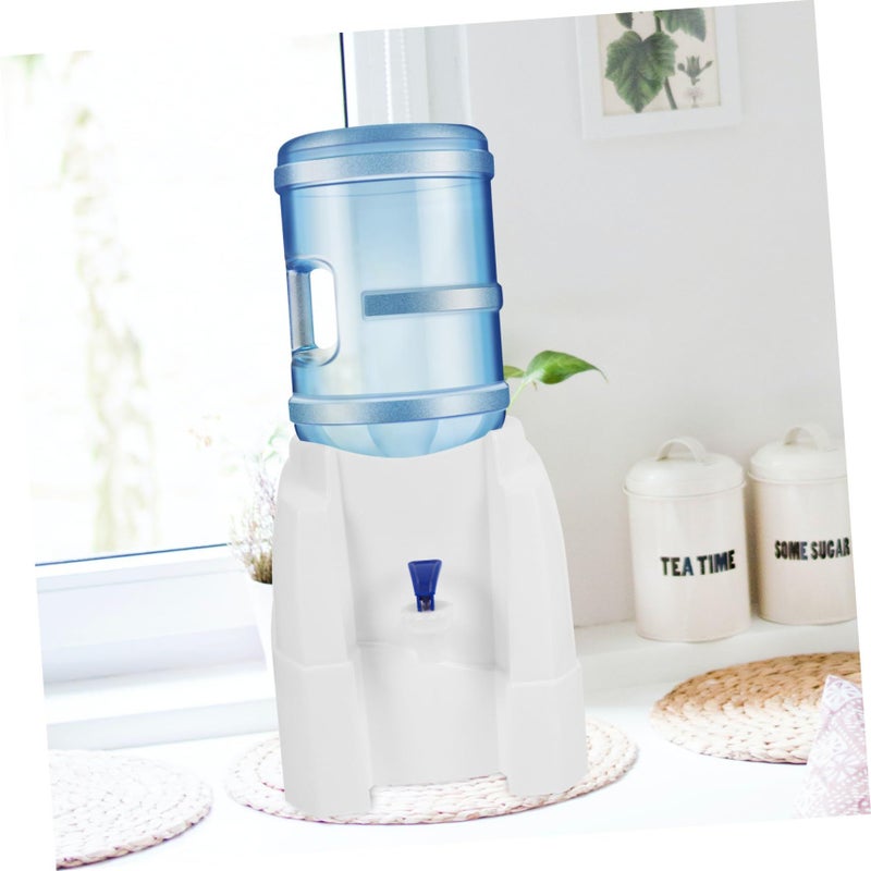 Garneck Portable Countertop Water Dispenser Mini Outdoor Bottled Water Cooler Sturdy Design Space Saving For Home Office Use Blue Black - Image 3