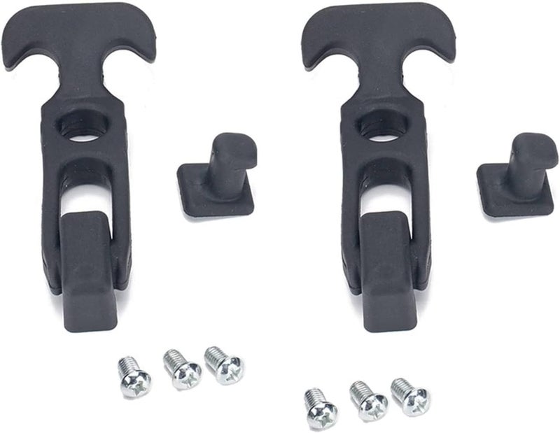 T-Handle Buckle Elastic Rubber with Brackets Rubber Hood Catch for Vehicle Trailers Tool Boxes Cooling Boxes Flexible Draw Latches T-Handle Draw Latches with Brackets for Tool Box Vehicle Engine Hood - Image 1