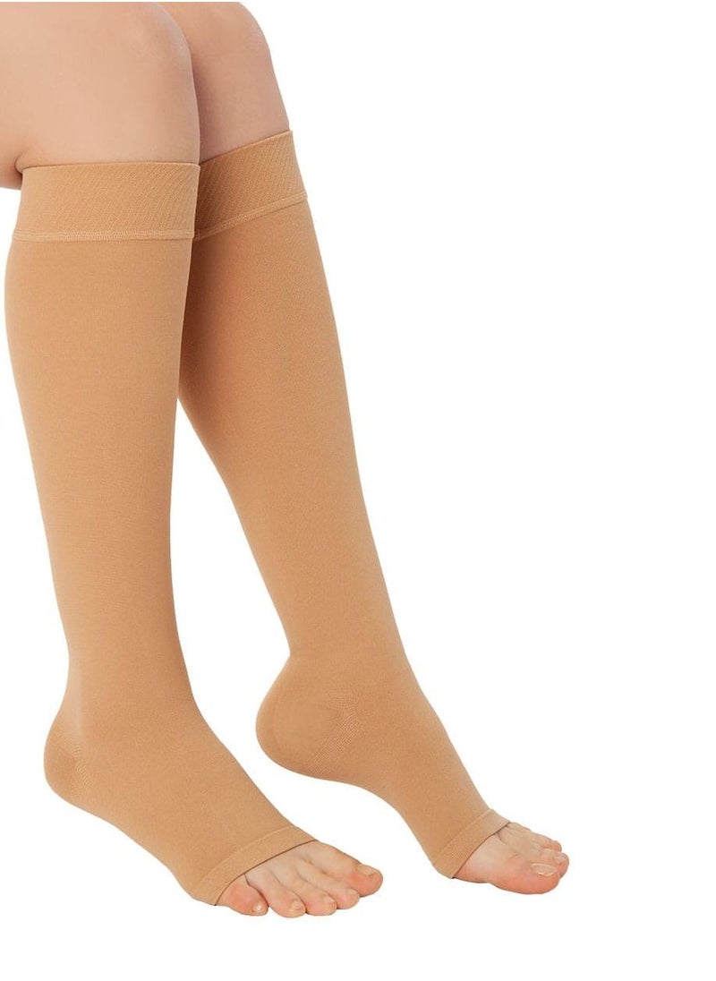 Medical Compression Stockings for Varicose Veins with Open Toes