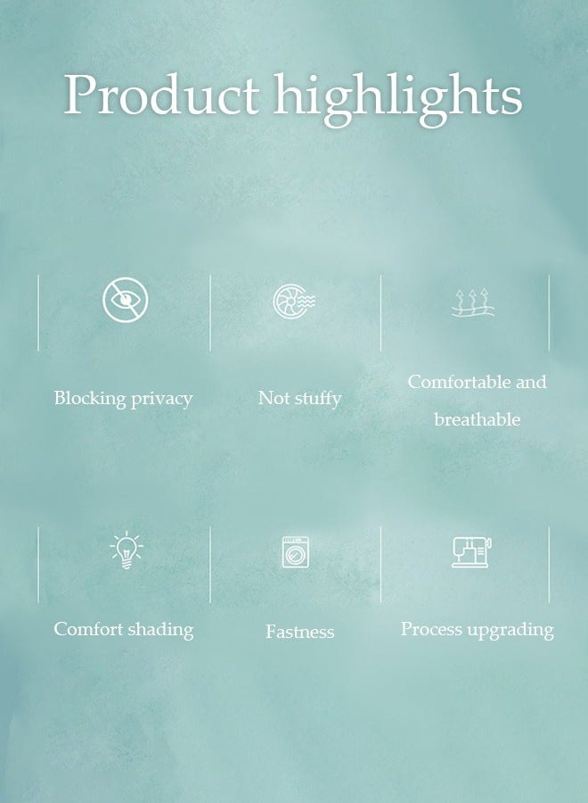 Loquat Dormitory Bed Curtain, Single Bed Tent Curtain for Dust-Proof and Canopy-like Experience, Privacy Protection Canopy Student Print Curtains, Perfect for Single Sleeper Bunk Beds in Student Dormitorie - Image 4