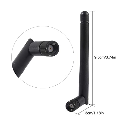 AEDIKO 5pcs Dual Band WiFi Antenna 2.4GHz 5/5.8GHz 3dBi RP-SMA Male Antenna for Wireless Vedio Security IP Camera Recorder Surveillance Recorder Truck Trailer Rear View Backup Camera Reversing Monitor - Image 3