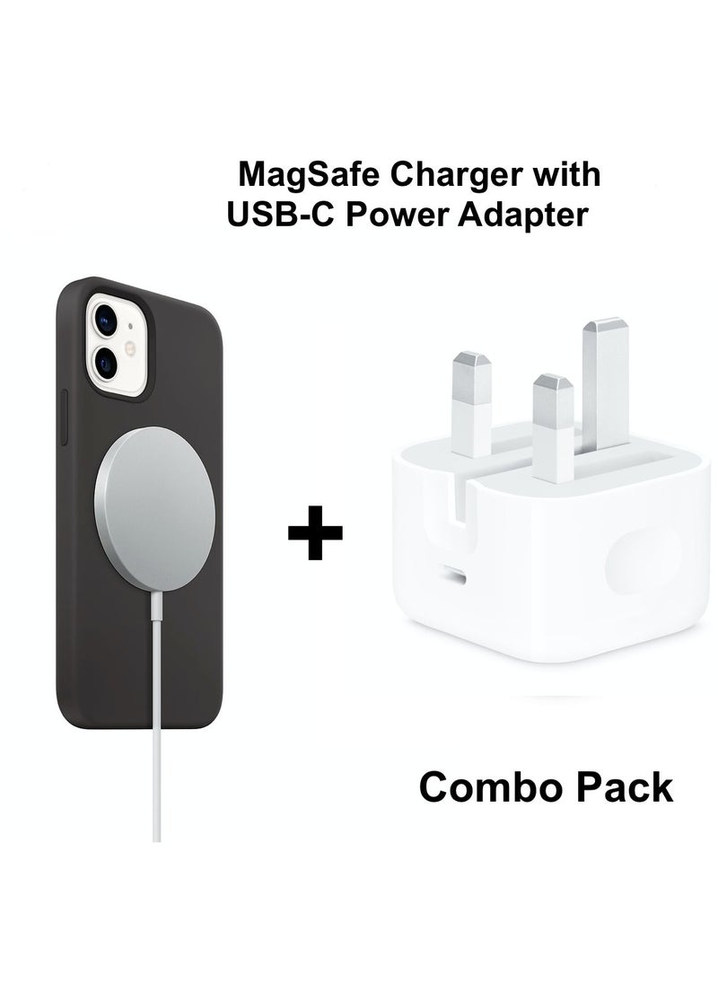 Generic - MagSafe Charger USB C Fast Charging With Adapter White - Image 1