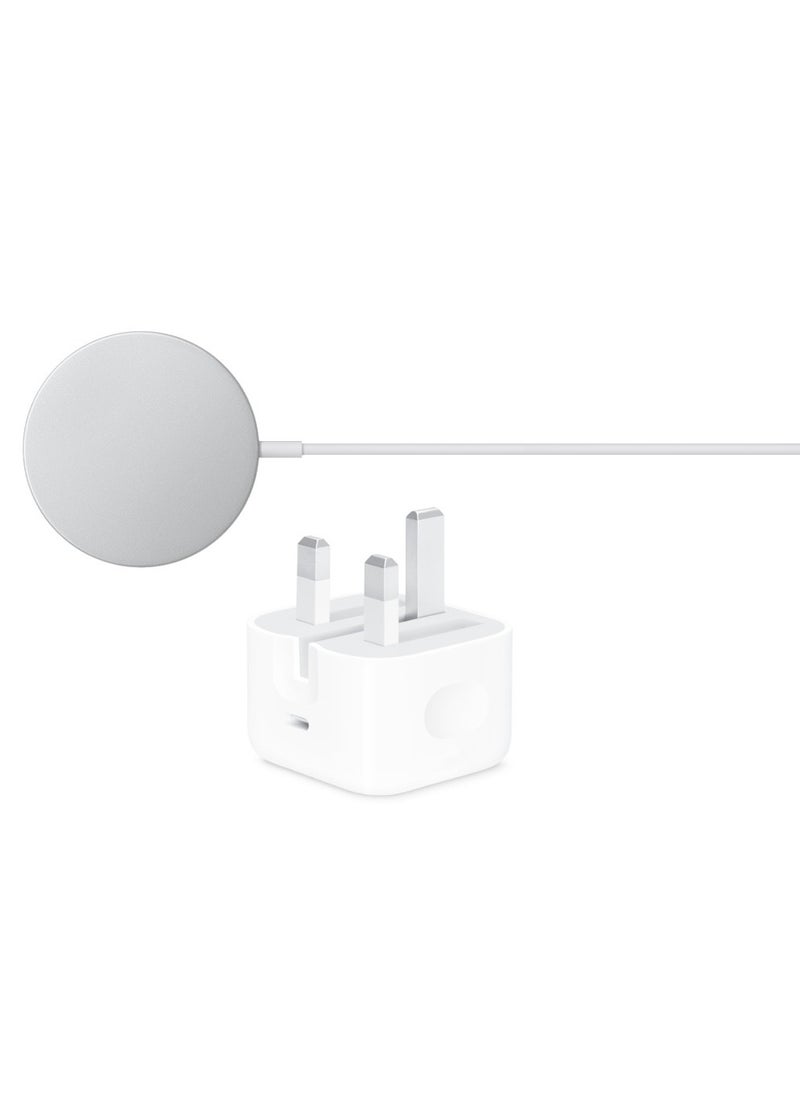 Generic - MagSafe Charger USB C Fast Charging With Adapter White - Image 1