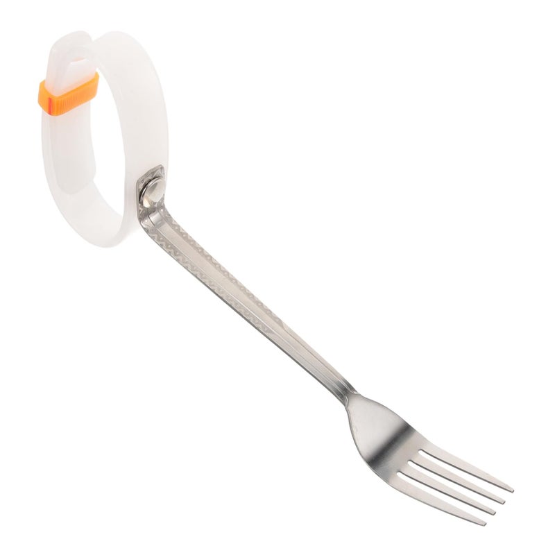 Adaptive Utensil for Seniors Non Slip Handle Fork Spoon Portable Easy Grip Dining Aids - Image 2