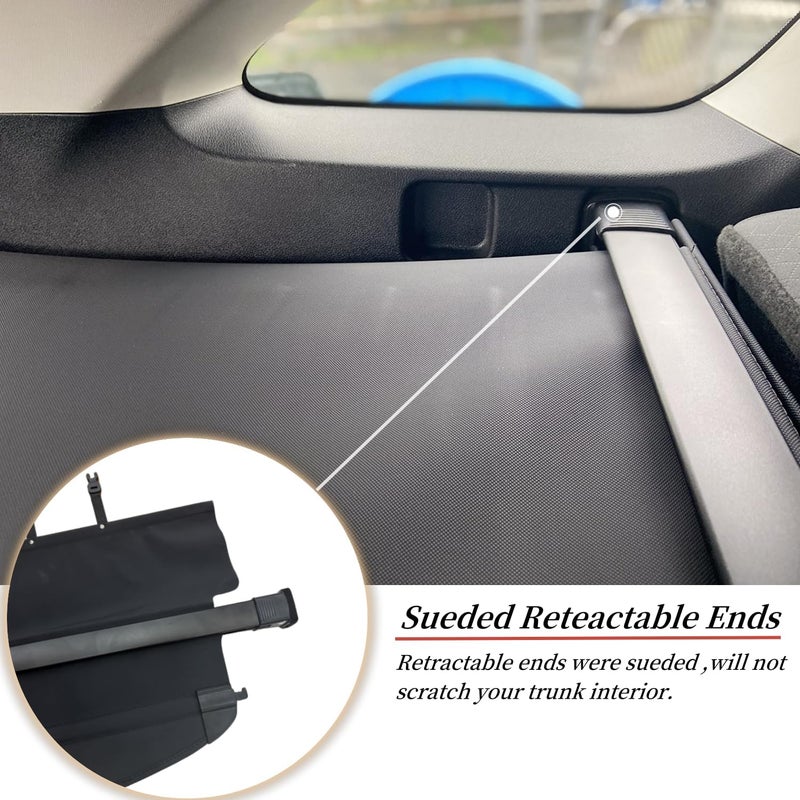 VESUL Retractable Rear Trunk Cargo Cover for Kia Sorento 2016-2020 - Security Shade Shield with Extra Canvas Cover - Image 2