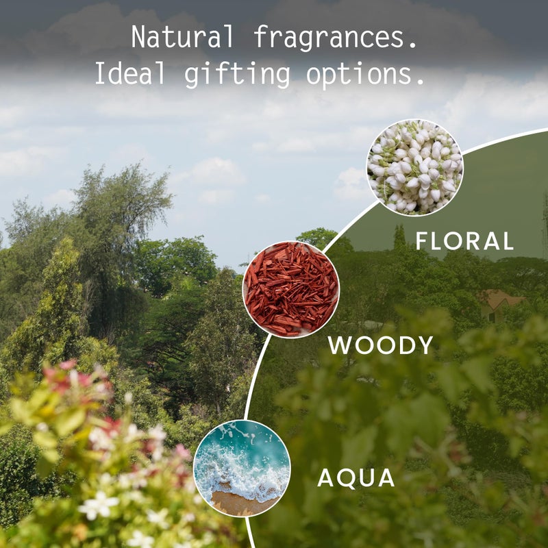 Nyassa Luxury Scented Serenity Wooden Gift Box | Shower gel, Hand & Body Moisturizer, Handmade Soap | Pack of 6 | Men & Women | Pampering Kit for Birthday, Anniversary & Special Occasions |100% Vegan - Image 4