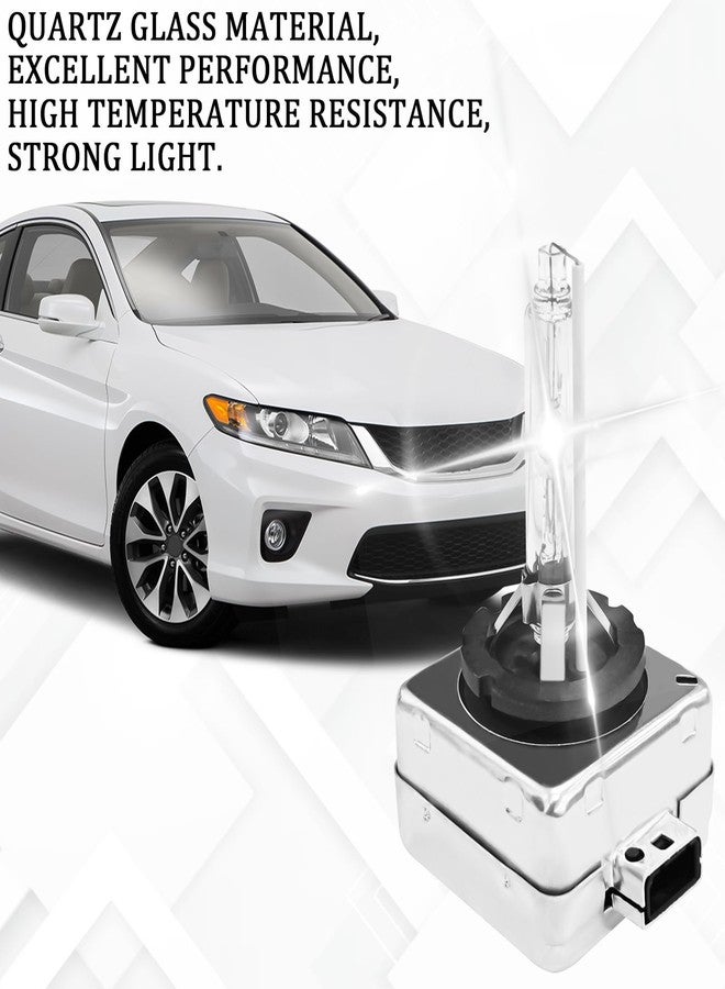 SamWinGear D1S Hid Headlight Bulbs 2PCS 35W Super Bright Bulbs, D1S Headlight Bulb D3S HID Car Original Replacement Lights 12V High Beam Low Beam Xenon Bulbs with Metal Stents Base (D1S White) - Image 3