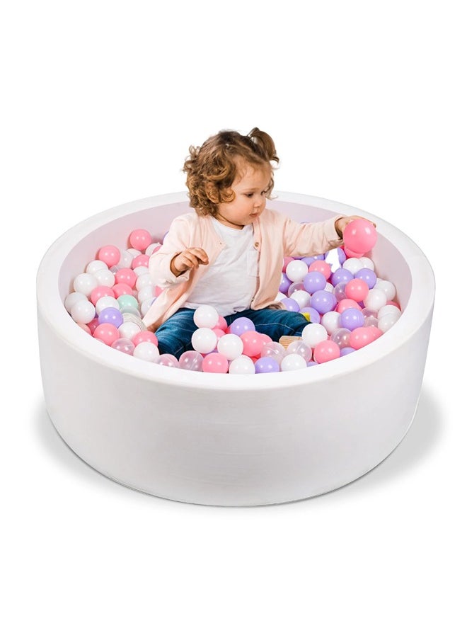 ShebSheb - Foam Ball Pit Pool for Kids Baby Toddler, Soft Memory Sponge Ball Pits,Round Baby Playpen Ball Pool for Toddler Children(Balls not Included) - Image 1