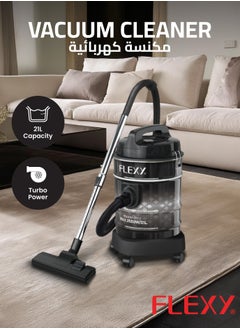Flexy Vacuum Cleaner with 2500W Motor, 21L Iron Tank, Blower Function, Multi-Filtration, Dust Full Indicator, 360° Wheels, Easy Disposal, 2-Year Warranty  - Image 2