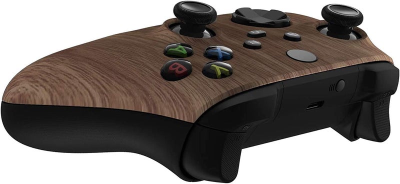 Premium Controllerz Store Soft Touch Design Custom Gaming Controller For Xbox Series - Soft Shell for Comfort Grip X Woodgrain (Wood) - Image 5