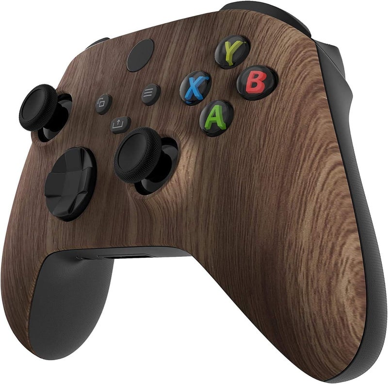 Premium Controllerz Store Soft Touch Design Custom Gaming Controller For Xbox Series - Soft Shell for Comfort Grip X Woodgrain (Wood) - Image 4