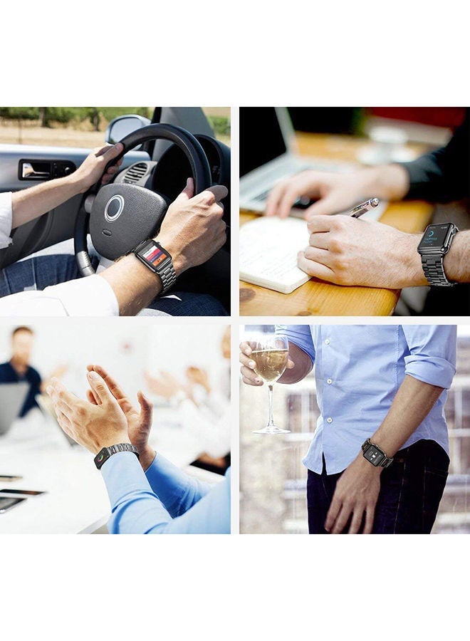 NIBEMINENT Stainless Steel Watchband Black - Image 5