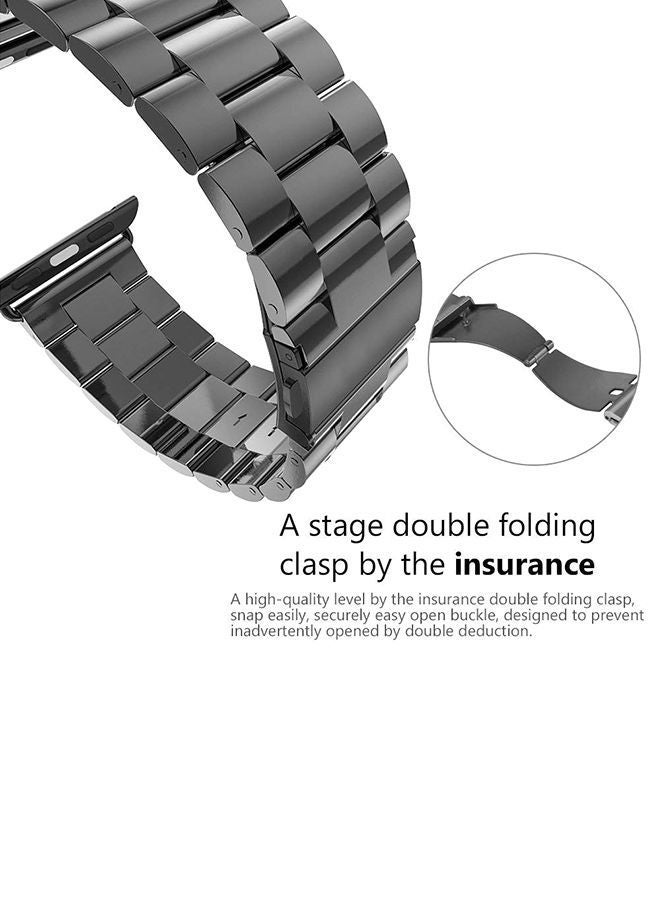 NIBEMINENT Stainless Steel Watchband Black - Image 4