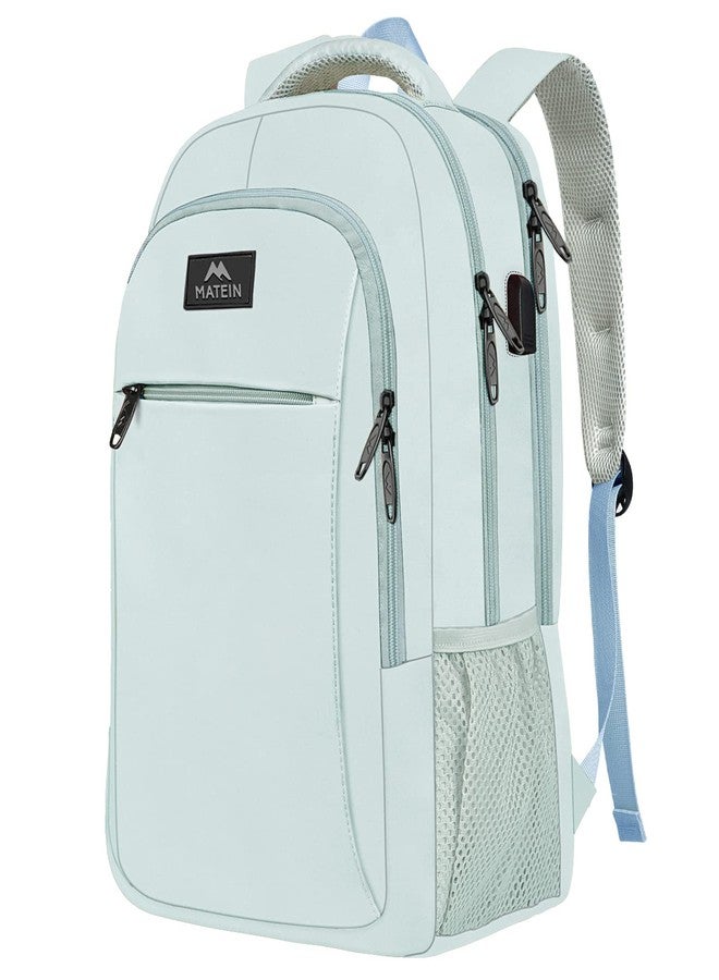 MATEIN Travel Laptop Backpack, Lightweight Anti Theft College Backpack with USB Charging Port, Water Resistant Slim Travel Laptop Bag Fit 15.6 Inch Computer Durable Casual Daypack Backpack Gift for Women Men - Image 1