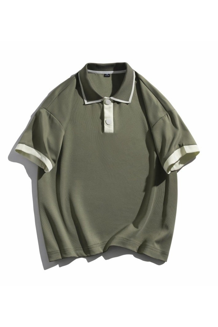 LEE قميص بولو قصير الأكمام فضفاض من علامة LEE الجديدة