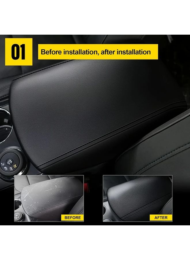Center Console Armrest Cover Storage Box Lid Protective Cover For Ford Explorer 2011 2019 Black - Image 5