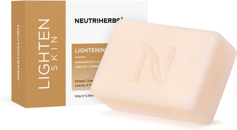 Neutriherbs Skin Brightening Soap for Face Body 150 G1 Bar Glutathione Glowing Bar Soap for Dark Spots Turmeric Mens Face Washsoap Hand Wash Body Washbar for Even Skin Tone