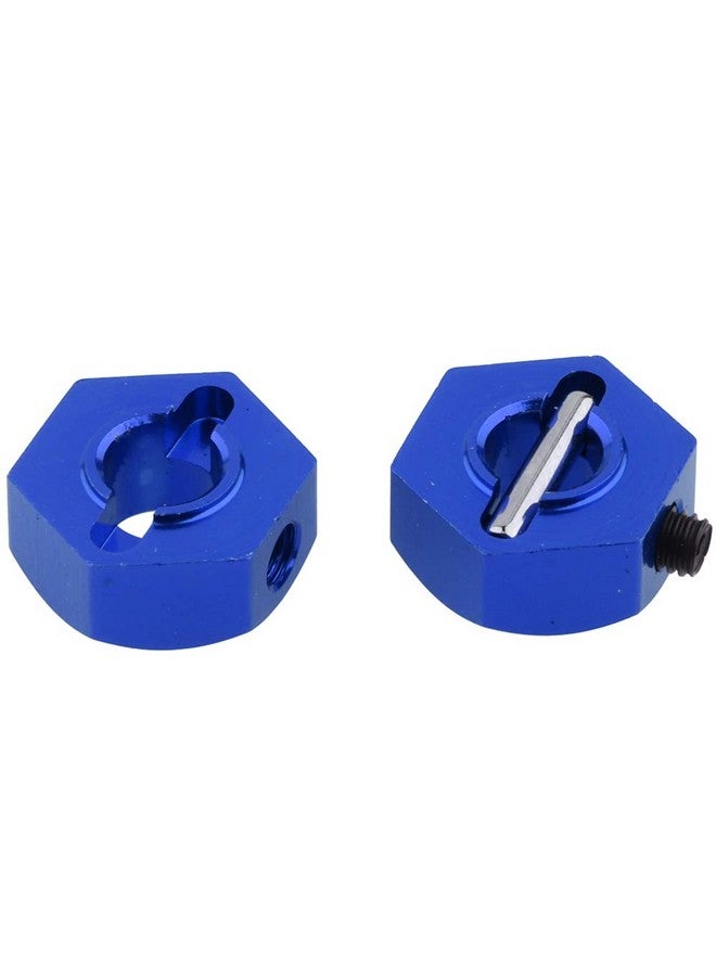 Hobbypark Aluminum 12Mm Hex Wheel Hubs For Traxxas 1/10 2Wd Slash Rustler Stampedehopups Replacement Of Part 1654 3654 (4Pcs) (Navy Blue) - Image 4