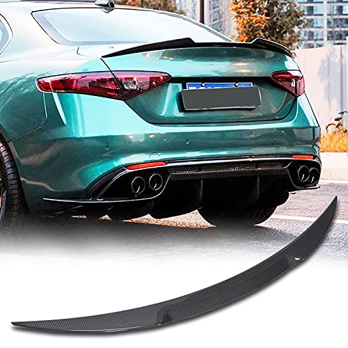 MCARCAR KIT Dry Carbon Fiber Trunk Spoiler Fits for Alfa Romeo Giulia Quadrifoglio Sedan 20152022 Factory Outlet CF Rear Tail Lip Deck Boot High End Wing
