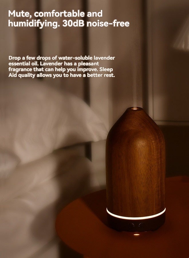 M MIAOYAN Essential oil diffuser, 100ml aromatherapy diffuser, mini ultrasonic diffuser, suitable for home and office use, cool mist humidifier with LED light. - Image 5