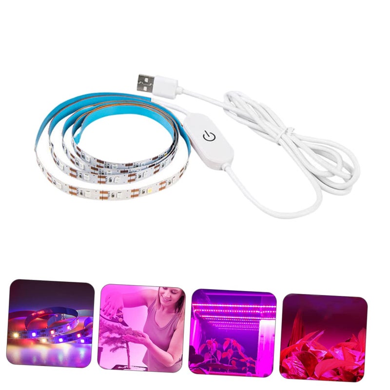 شريط ضوء النمو USB مصباح نباتي قابل لللمس وتعديل الإضاءة لزراعة الصوبات الداخلية - Image 5