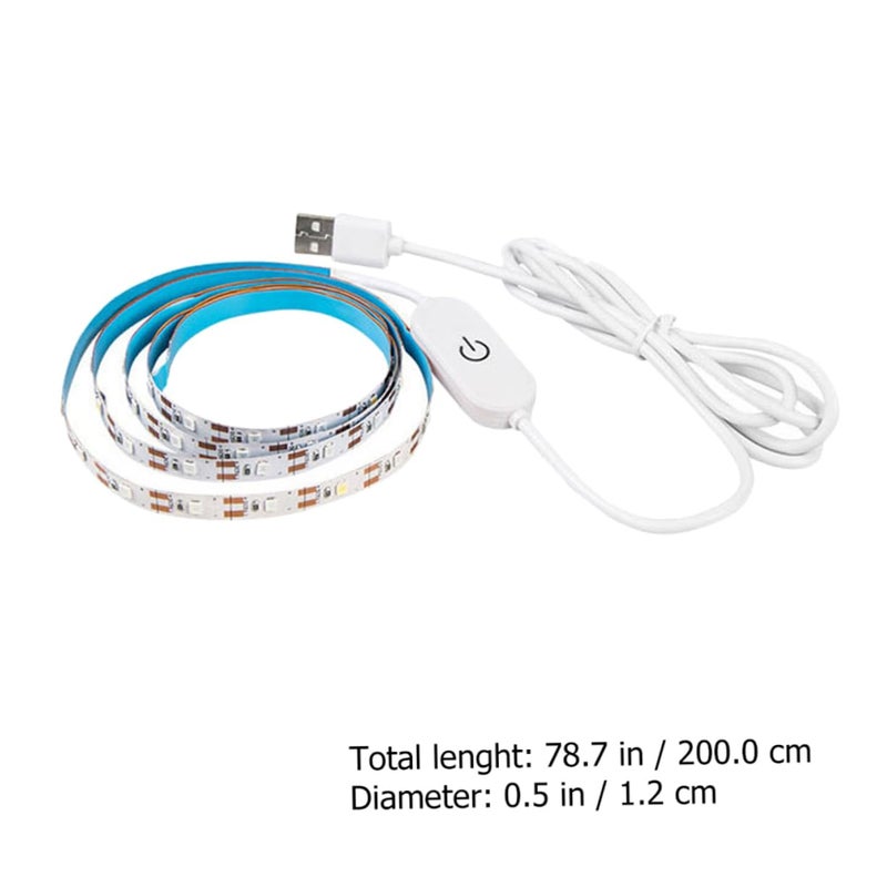 شريط ضوء النمو USB مصباح نباتي قابل لللمس وتعديل الإضاءة لزراعة الصوبات الداخلية - Image 3
