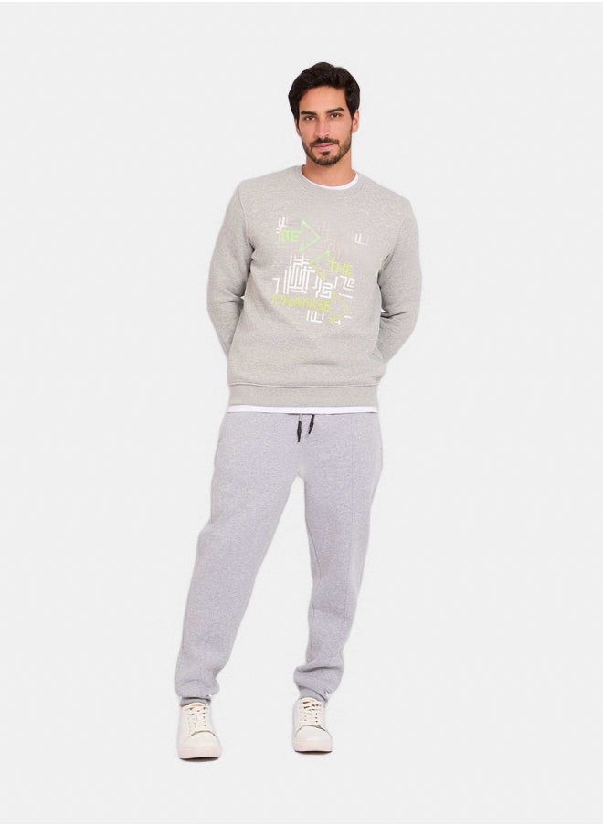 Dare - Men Regular Fit Sweat Shirt - Grey - Image 1