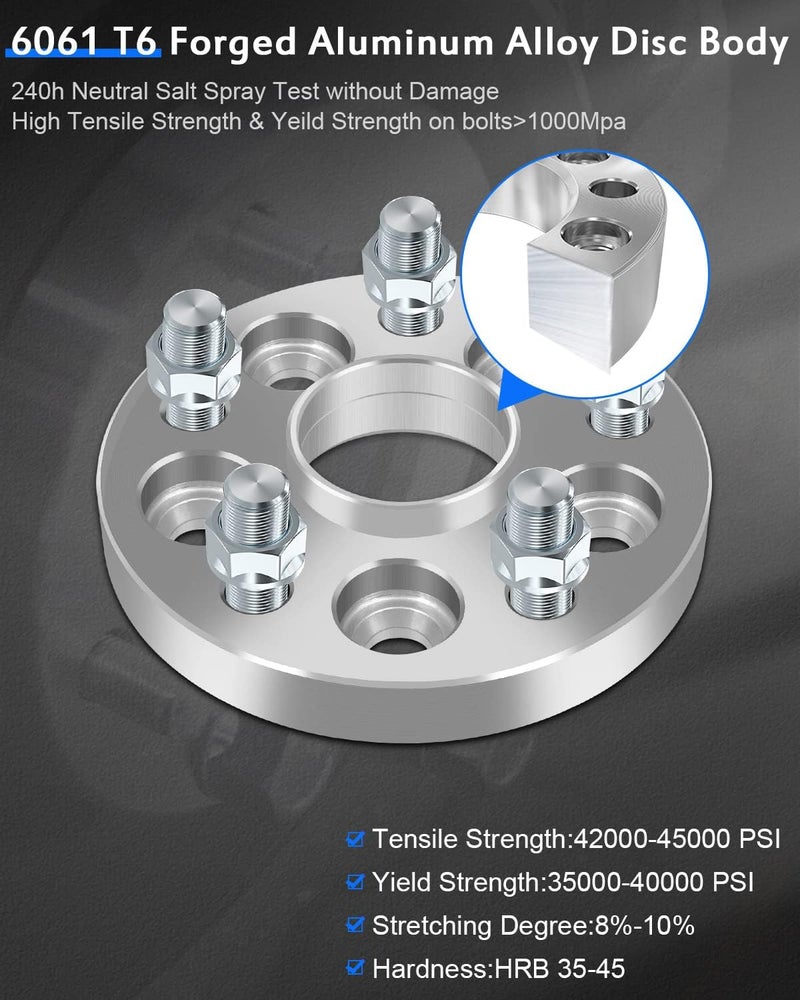 ECCPP 4PCS 20mm Hub Centric Wheel Adapters Conversion 5x100mm to 5x112mm - Image 4