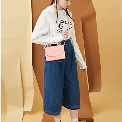 AFKOMST Cute Purses for Teen Girls Small Crossbody Purse and Handbags Cat Gifts for Kids - Image 2