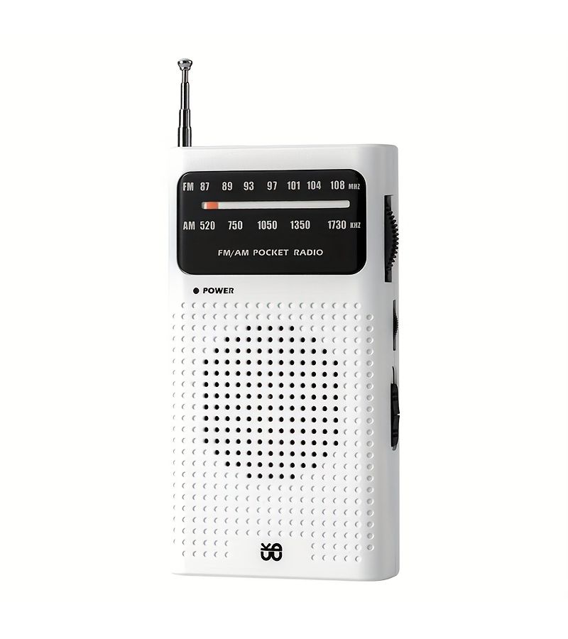 راديو AM FM بعيد المدى أحمر W908 مكبر صوت عالي الصوت مقبس سماعة رأس يعمل بالبطارية 2AA - Image 4
