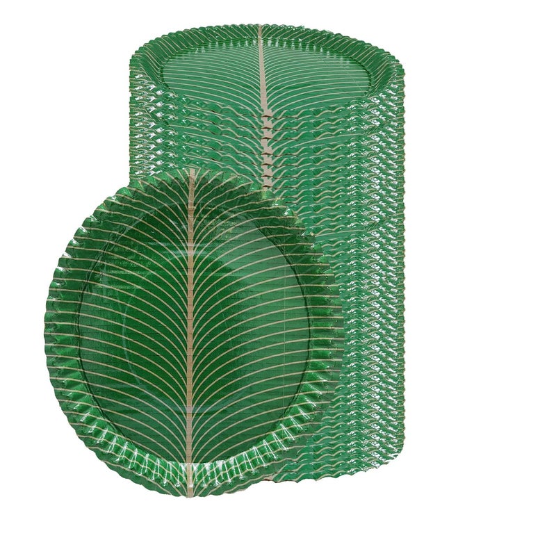 RED WIND 100 Biodegradable_Eco Friendly_ 8 Inch Paper Tiffin Plates_Pack of 25_Natural Paper Tiffin Plates_RW11
