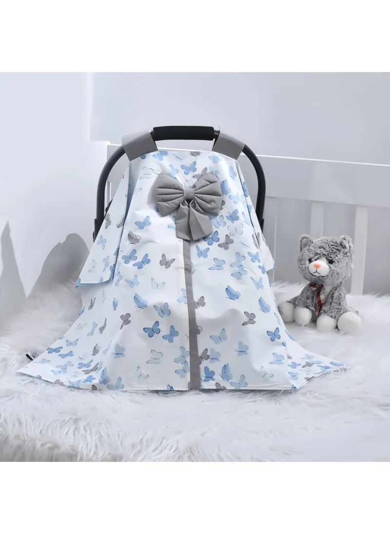 Ebabynest Kelebek Series Blue Stroller Cover V3