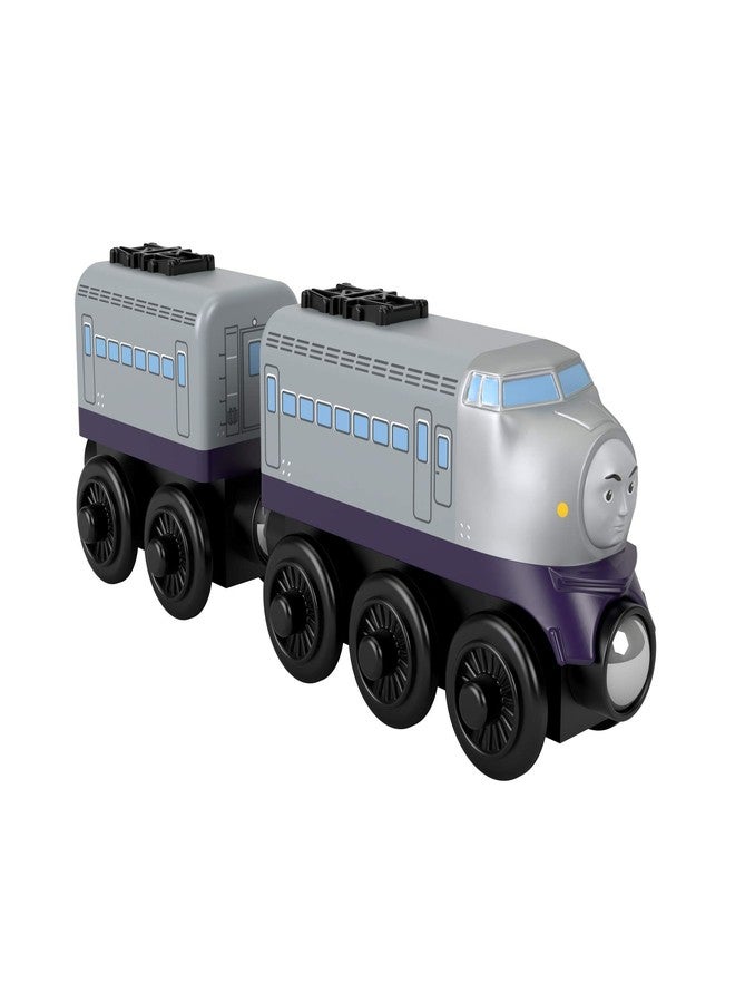 Thomas & Friends Wood Kenji push-along train engine for toddlers and preschool kids ages 2 years and up - Image 2