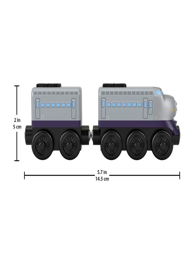 Thomas & Friends Wood Kenji push-along train engine for toddlers and preschool kids ages 2 years and up - Image 3