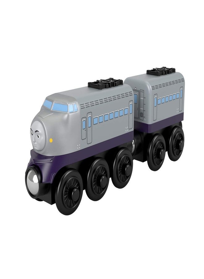 Thomas & Friends Wood Kenji push-along train engine for toddlers and preschool kids ages 2 years and up - Image 1