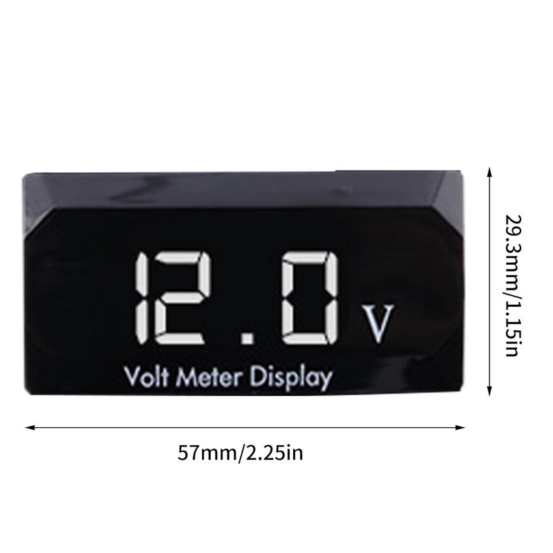 Auto Meter Voltage Gauge | Motorcycle Led Display Voltmeter,Multiple Uses 12V Voltage Meter Car Audio Gauge, Waterproof Cars, Ships, RVs - Image 5