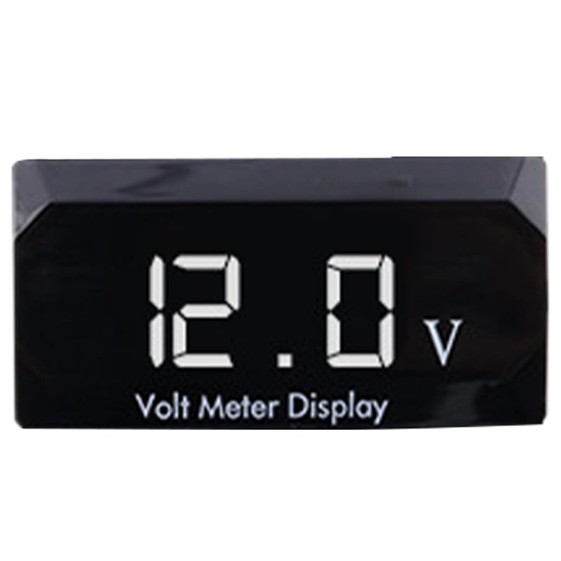 Auto Meter Voltage Gauge | Motorcycle Led Display Voltmeter,Multiple Uses 12V Voltage Meter Car Audio Gauge, Waterproof Cars, Ships, RVs - Image 1