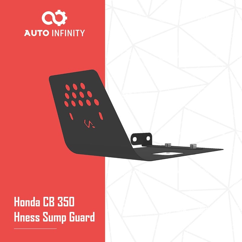Auto Infinity Sump Guard Compatible with Honda CB350 (Hness | CB350) (Black, Pack of 1) - Image 2