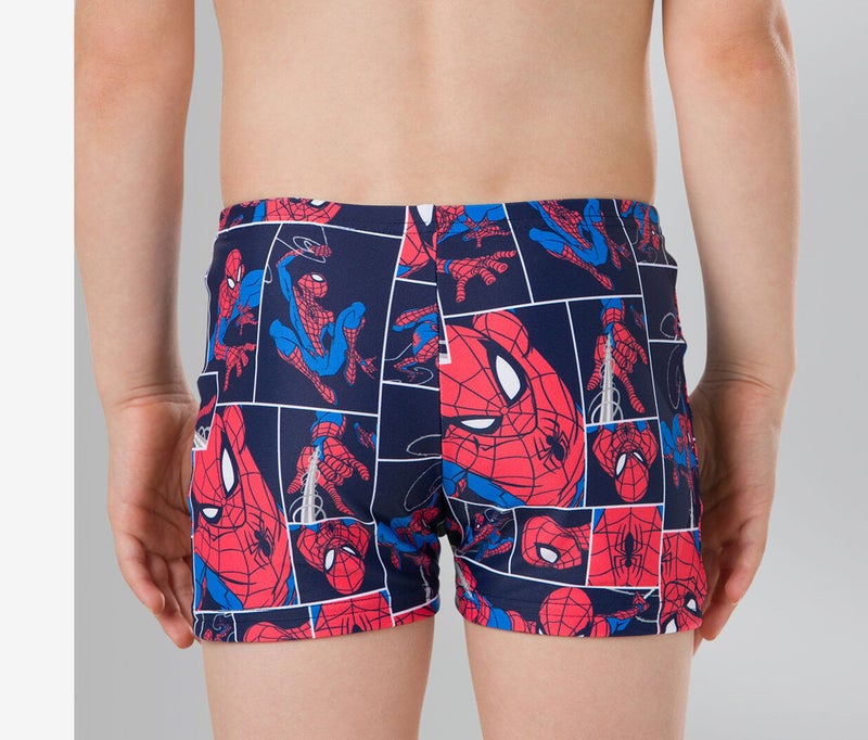 speedo Little Boys Marvel Spider,Man Aquashort, Navy and Red  - Image 2