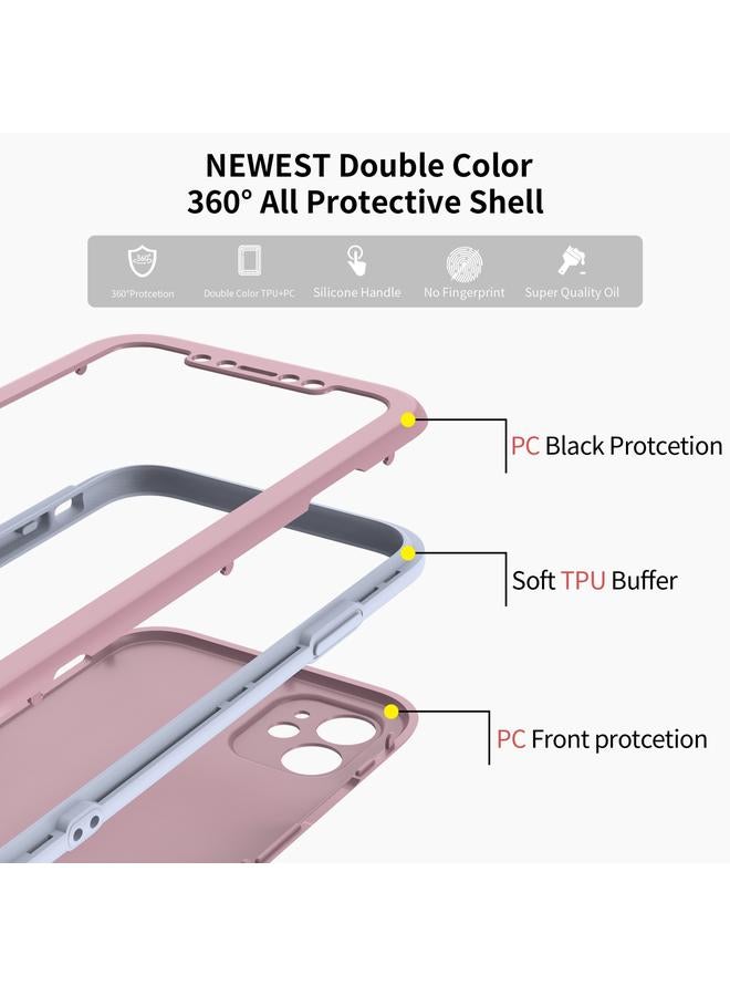 Zaboon Case For iPhone 11 Two Color Full Protective 3-in-1 Phone Case - Image 4